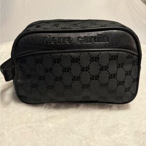 Pierre Cardin Classic Logo Toiletry Bag Cosmetic Case Vintage Unisex Travel 11x7